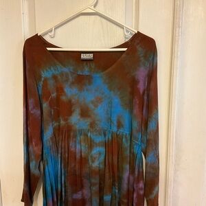 Vintage Ercole Tie-Dye Long Sleeve Top